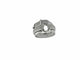 Bague 53 Bague ceinture en or blanc 18 carats et diamants naturels 58 Facettes