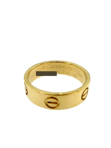 Bague 56 Cartier Love - Bague en or jaune 18 ct 58 Facettes