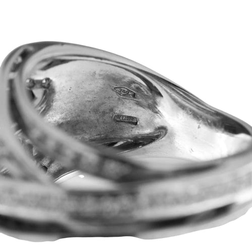 Bague 53 Raima Gioielli - Bague en or blanc 18 carats et diamants 58 Facettes