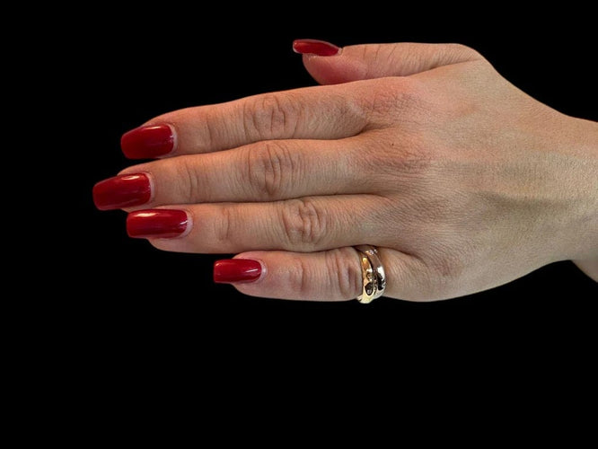 Bague 49 Cartier Trinity - Bague en or blanc, jaune et rose avec diamants 58 Facettes