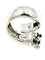 Bague 58 Cartier Panthère Lakarda - Bague en or blanc 18 carats, émeraudes et onyx 58 Facettes