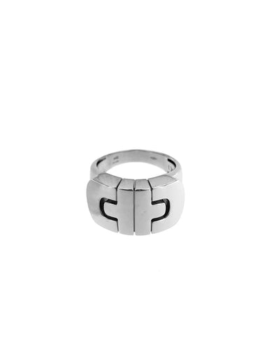 Bague 56.5 Bulgari Parentesi - Bague en or blanc 18 carats 58 Facettes