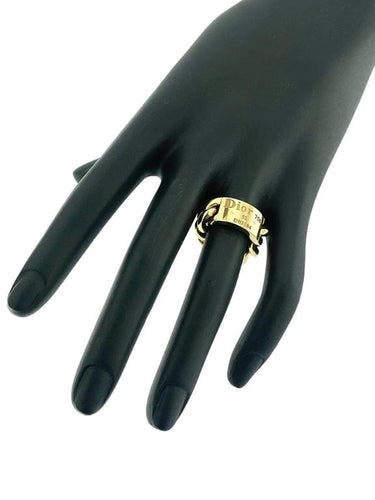 Bague 52 Dior - Bague maillon chaîne en or jaune 18 carats 58 Facettes