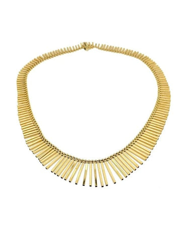 Collier UNOAERRE - Collier à franges rétro en or jaune 18 carats 58 Facettes
