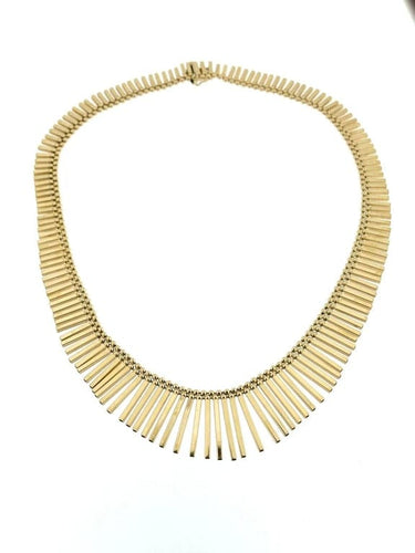 Collier UNOAERRE - Collier à franges rétro en or jaune 18 carats 58 Facettes