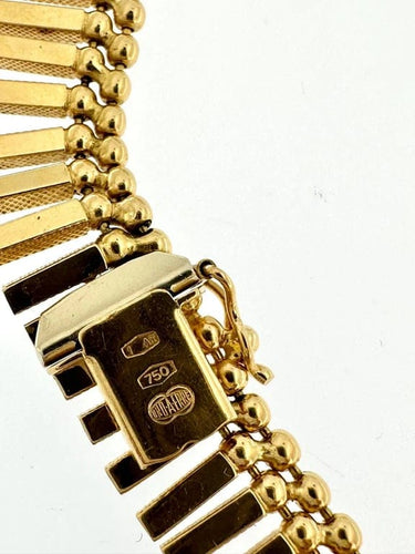 Collier UNOAERRE - Collier à franges rétro en or jaune 18 carats 58 Facettes