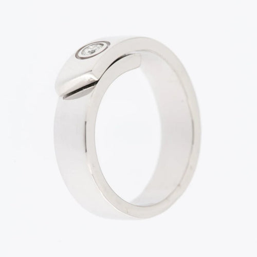 Bague 53 Cartier - Bague d’anniversaire en or blanc 18 carats et diamant 58 Facettes