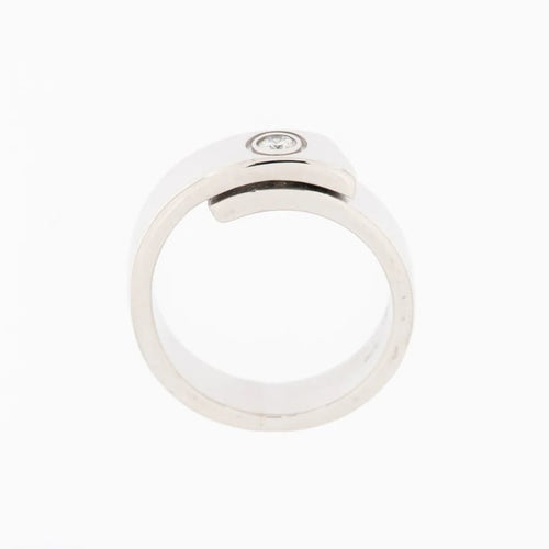 Bague 53 Cartier - Bague d’anniversaire en or blanc 18 carats et diamant 58 Facettes