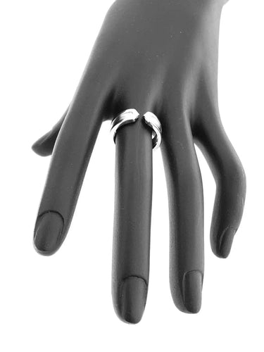 Bague 54.5 Cartier Collection C - Bague en or blanc 18 carats 58 Facettes