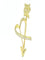 Broche Tiffany & Co. Paloma Picasso - Broche cœur et flèche en or jaune et diamants 58 Facettes
