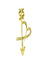 Broche Tiffany & Co. Paloma Picasso - Broche cœur et flèche en or jaune et diamants 58 Facettes