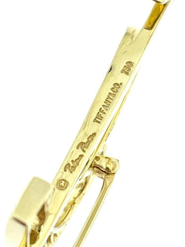 Broche Tiffany & Co. Paloma Picasso - Broche cœur et flèche en or jaune et diamants 58 Facettes