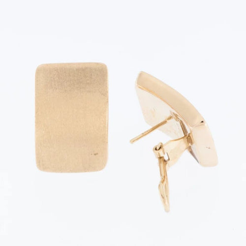 Boucles d'oreilles Artlinea - Boucles d’oreilles contemporaines en or jaune 18 carats 58 Facettes