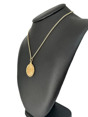 Pendentif Pendentif en or jaune avec souverain Elizabeth II 1958 58 Facettes