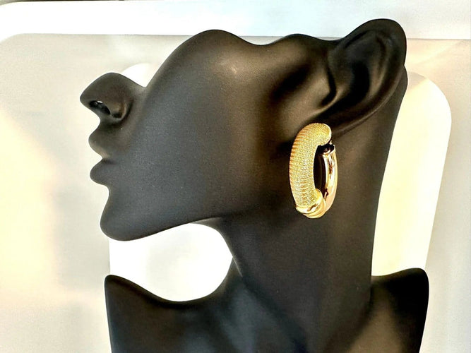 Boucles d'oreilles Galma & Cordif - Boucles d'oreilles modernes en or jaune 58 Facettes