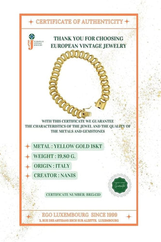Bracelet Nanis - Bracelet souple en or jaune 18 carats 58 Facettes