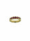 Bague 53.5 BALESTRA - Bague eternity en or jaune 18 carats et rubis 58 Facettes