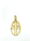 Pendentif Karisma - Pendentif croix moderne en or jaune 18 carats 58 Facettes