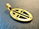 Pendentif Karisma - Pendentif croix moderne en or jaune 18 carats 58 Facettes