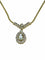 Collier Collier en or jaune et or blanc 14 carats, diamants et aigue-marine 58 Facettes