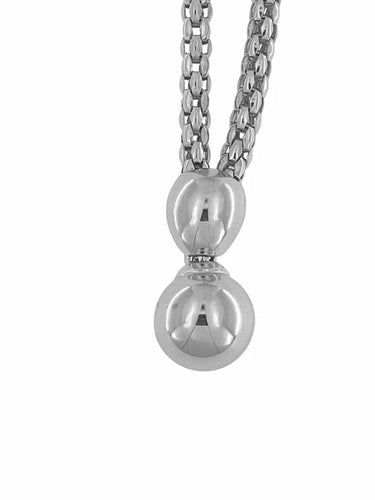 Collier FOPE - Collier avec pendentif en or blanc 18 carats 58 Facettes