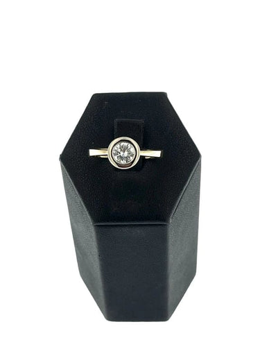 Bague 58 Bague solitaire en or jaune 18 carats avec diamant 0,80 ct 58 Facettes