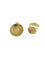 Pendentif 55.5 Lot bague et pendentif lune en or jaune 18 carats et diamants 58 Facettes
