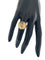 Pendentif 55.5 Lot bague et pendentif lune en or jaune 18 carats et diamants 58 Facettes