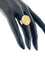 Pendentif 55.5 Lot bague et pendentif lune en or jaune 18 carats et diamants 58 Facettes