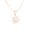 Pendentif Pendentif marguerite en or jaune 18 carats et diamants 58 Facettes