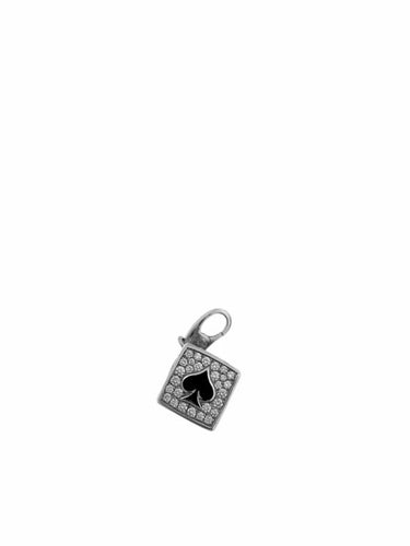 Pendentif Cartier - Pendentif Dés en or blanc 18 carats, émail et diamants 58 Facettes