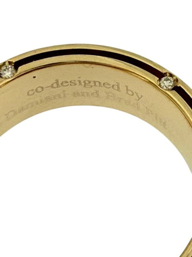 Bague 59.5 Damiani et Brad Pitt - Bague en or jaune 18 carats avec diamants 58 Facettes