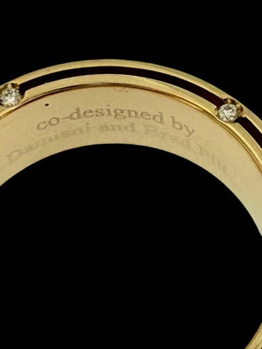 Bague 59.5 Damiani et Brad Pitt - Bague en or jaune 18 carats avec diamants 58 Facettes