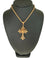 Collier Crucifix traditionnel portugais - Collier en or jaune 19 carats 58 Facettes