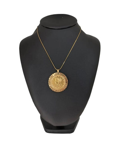 Pendentif Pendentif et broche en or jaune 18 carats avec pièce de dix dollars 58 Facettes