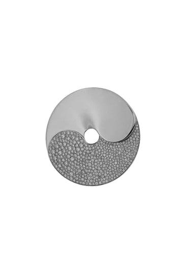 Pendentif Dinh Van Double Sens - Pendentif en or blanc 18 carats et diamants 58 Facettes
