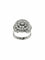 Bague 55 Bague cocktail vintage Art déco en or blanc 18 carats et diamants 58 Facettes