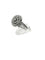 Bague 55 Bague cocktail vintage Art déco en or blanc 18 carats et diamants 58 Facettes