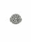 Bague 55 Bague cocktail vintage Art déco en or blanc 18 carats et diamants 58 Facettes