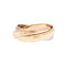 Bague 48 Cartier Trinity - Bague Trinity en or jaune, or blanc et or rose 18 carats 58 Facettes