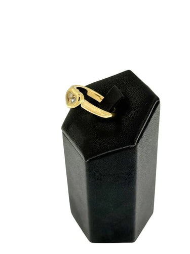 Bague 55.1 Chopard Happy Diamonds - Bague cœur en or jaune 18 carats et diamant 58 Facettes