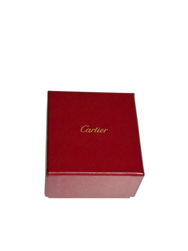 Bague 51 Cartier Ellipse - Bague à deux têtes en or jaune 18 carats et rubis 58 Facettes