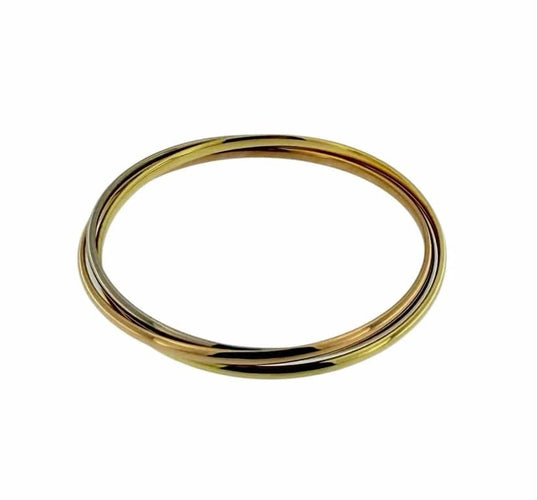 Bracelet Cartier Trinity - Bracelet en or jaune, blanc et rose 18 carats 58 Facettes