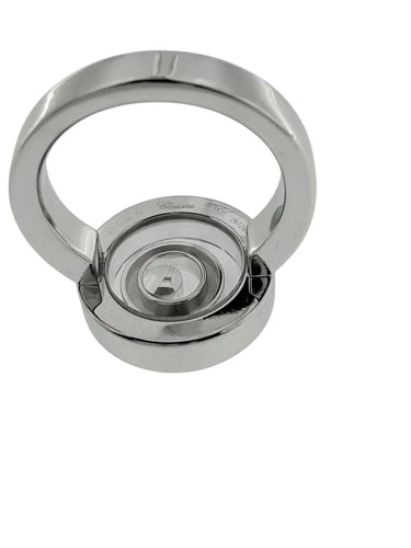 Bague 57 Chopard Happy Spirit - Bague en or blanc et diamants 58 Facettes
