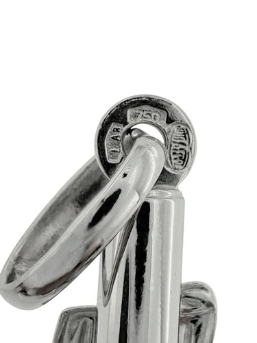 Pendentif UnoAErre - Pendentif crucifix en or blanc 18 carats 58 Facettes