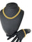 Lot portugais - Bracelet et collier en or jaune 19 carats 58 Facettes