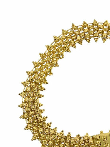 Lot portugais - Bracelet et collier en or jaune 19 carats 58 Facettes