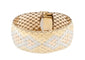 Bracelet Bracelet manchette Art déco en or 18 carats tricolore 58 Facettes