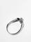 Bague 59 Bague italienne en or blanc 18 carats et diamants 58 Facettes