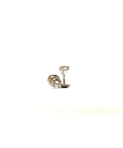 Boucles d'oreilles Boucles d’oreilles puces en or blanc 18k et diamants 58 Facettes